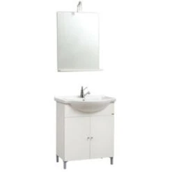 Mobile Bagno Desy Cm.58 Completo Colore Bianco - Salone