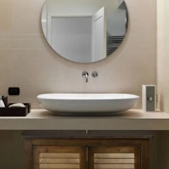 Relaxdays LAMELL Mobile Sottolavabo Marrone Scuro, Mobiletto Per Lavabo Bagno In Bambù, HxLxP: 60 X 67 X 30 Cm Ca. -Villeroyit Negozio 10720480 5