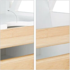 Relaxdays 10020975 Mobile A Colonna Alto Con 6 Mensole, Armadio Multiuso Per Bagno E Cucina, Stretto, Per Nicchie, Bianco -Villeroyit Negozio 10720572 5