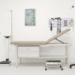 Relaxdays Armadietto Porta Medicinali In Acciaio, Anta In Vetro, 2 Ripiani, Con Serratura, Superficie Lucida, HxLxP: 40 X 25 X 11cm, Argento -Villeroyit Negozio 11090487 3