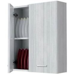 Pensile Da Bagno 2 Ante Salvaspazio Grigio 60x70 Cm -Villeroyit Negozio 11336915 4