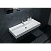 Lavabo Sospeso O Da Appoggio In Marmo Artificiale BS6002 - Bianco - 76,5 Cm E 100cm 76.5cm - Con Preforatura -Villeroyit Negozio 11436363 1