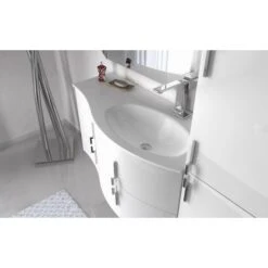 Bagno Italia Mobile Bagno 104 Cm Arredo Sospeso Bianco Moderno Reversibile Mobili -Villeroyit Negozio 12227638 4