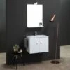 MOBILE BAGNO DA 60 CM CON LAVABO E SPECCHIO BIANCO SQUARE -Villeroyit Negozio 12981322 1