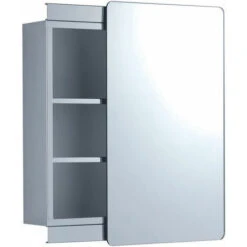 Gedy Specchio Senza Luci Cromato Metallo 66x46x12 Cm