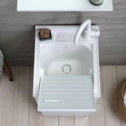 LAVATOIO CON MOBILE 45X50 CM BIANCO LUCIDO CON ASSE INCLUSA -Villeroyit Negozio 13134131 5