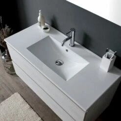 MOBILE BAGNO SOSPESO CM 90 CON CASSETTI GRIGIO CHIARO BERLIN -Villeroyit Negozio 15375155 4