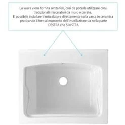 Vaschetta Lavatoio In Ceramica Bianca Lucida 60x50 Con Installazione A Incasso -Villeroyit Negozio 15738548 3