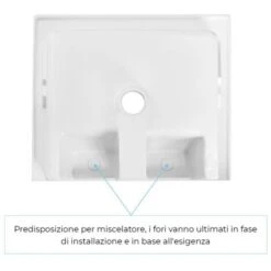 Vaschetta Lavatoio In Ceramica Bianca Lucida 60x50 Con Installazione A Incasso -Villeroyit Negozio 15738548 4