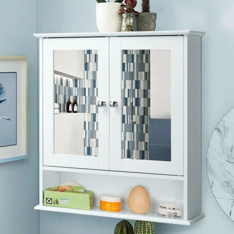 Mobiletto Specchiera Pensile Parete Bagno Armadietto Con Specchio Legno 2 Ante 3 Mobiletto Specchiera Pensile Parete Bagno Armadietto Con Specchio Legno 2 Ante