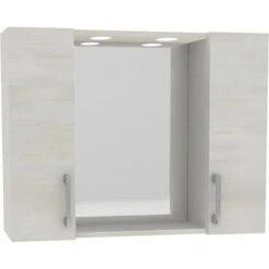 SPECCHIO BAGNO ROV.BIANCO CM.80