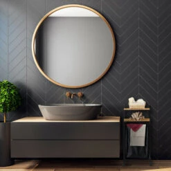 Relaxdays Scaffale Con Rotelle Per Il Bagno, 2 Ripiani, Metallo, Bambù, HxLxP: 89,5 X 39 X 32,5 Cm, Nero/Legno Naturale -Villeroyit Negozio 17447095 5