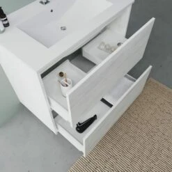 MOBILE BAGNO A TERRA CM 80 CON CASSETTI COLORE BIANCO LAGUNA -Villeroyit Negozio 17594420 4