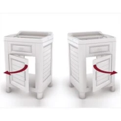 Bama MOBILETTO LAVATOIO IN RESINA ARTU' 60X51X89H GRIGIO -Villeroyit Negozio 17888440 4