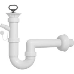 MOBILE LAVATOIO 2 ANTE LEGNO X INTERNO 60x45 (H.85) C/VASCA RESINA E ASSE RESINA - COL: BIANCO -Villeroyit Negozio 18303356 4