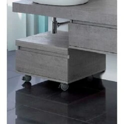 Feridras Cassettiera Shelf Piano Sospeso Cm 120 Grigio Cemento