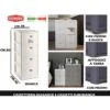 CASSETTIERA ELEGANCE SLIM 4 CASSETTI BIANCA -Villeroyit Negozio 19415120 1
