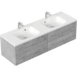Mobile Bagno Colossos 160 Grigio Cemento