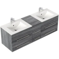 Mobile Bagno Roma XL Rovere Grigio