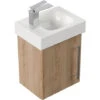 Mobile Bagno Con Lavabo Geberit Icon 38cm A Sinistra Rovere Chiaro -Villeroyit Negozio 20717337 1