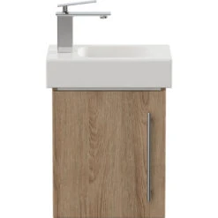 Mobile Bagno Con Lavabo Geberit Icon 38cm A Sinistra Rovere Chiaro -Villeroyit Negozio 20717337 4