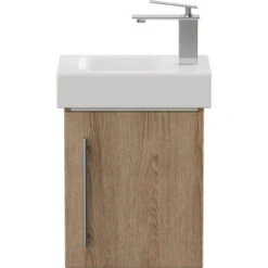 Mobile Bagno Con Lavabo Geberit ICON 38cm A Destra Rovere Chiaro -Villeroyit Negozio 20717340 4