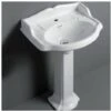 Simas Ar814 Arcade Lavabo Cm.59 Bianco Con Spalliera 1 Simas Ar814 Arcade Lavabo Cm.59 Bianco Con Spalliera -Villeroyit Negozio 21411385 1