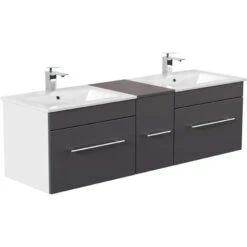 Mobile Bagno ROMA SoftClose Antracite Satinato 8 Mobile Bagno ROMA SoftClose Antracite Satinato -Villeroyit Negozio 23455877 3