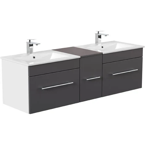 Mobile Bagno ROMA SoftClose Antracite Satinato 5 Mobile Bagno ROMA SoftClose Antracite Satinato - immagine 3