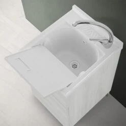 Vasca Per Lavatoio In Resina Bianco 45x50 Cm Rigida -Villeroyit Negozio 24513394 5