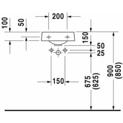 Duravit Architec - Lavamani, 360x380 Mm, Senza Troppopieno, Foro Singolo, Con Foro A Sx, Bianco 0766350009 -Villeroyit Negozio 24965396 3