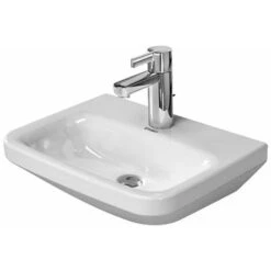 Duravit DuraStyle - Lavamani 450x335 Mm, Con 1 Foro Per Miscelatore, Con WonderGliss, Bianco 07084500001