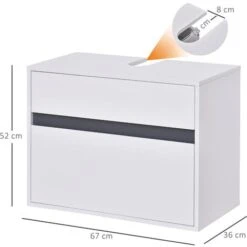 Homcom Mobiletto Sottolavabo E Copricolonna In Legno Bianco Per Il Bagno 67x36x52cm 9 Homcom Mobiletto Sottolavabo E Copricolonna In Legno Bianco Per Il Bagno 67x36x52cm -Villeroyit Negozio 25150053 3