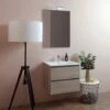 MOBILE BAGNO CON CASSETTI E LAVABO CERAMICO + LUCE A LED 60 CM OLMO LEONE BERLIN -Villeroyit Negozio 2624608 1