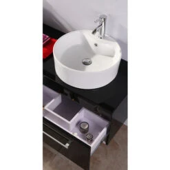 SIMBA Mobile Bagno Modello NUOVO CARDELLINO Nero Con Doppio Lavabo 150cm -Villeroyit Negozio 26745517 3