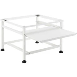 Base Supporto Per Lavatrice Standard Rialzamento 63 X 54 X 41 Cm Basamento Con Piano Estraibile E Piedini Con Gomma Antiscivolo Carico Max.150kg - Bianco -Villeroyit Negozio 27571895 3