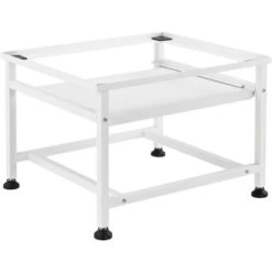 Base Supporto Per Lavatrice Standard Rialzamento 63 X 54 X 41 Cm Basamento Con Piano Estraibile E Piedini Con Gomma Antiscivolo Carico Max.150kg - Bianco -Villeroyit Negozio 27571895 5