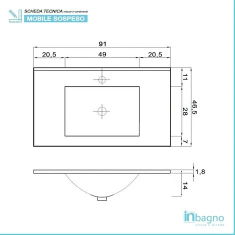 Mobile Bagno Sospeso 90 Cm Duble Rovere Africa Completo Di Lavabo E Specchio 7 Mobile Bagno Sospeso 90 Cm Duble Rovere Africa Completo Di Lavabo E Specchio - immagine 5