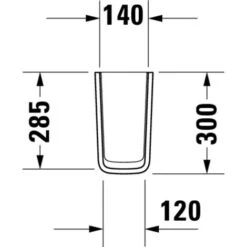 Semicolonna DURAVIT ME By Starck In Ceramica Sanitaria - Art. 085840 0000 -Villeroyit Negozio 28547131 4
