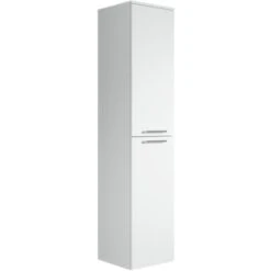 Mobiletto Del Bagno Saturnus 130 Cm Bianco - Mobiletto Armadietto Per Il Bagno, Armadio Mobili Cabinet Laterale