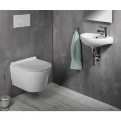 Aqualine Small - Lavamani Oval, 395x233 Mm, Con 1 Foro Per Miscelatore A Dx, Bianco TP040 -Villeroyit Negozio 31818919 5