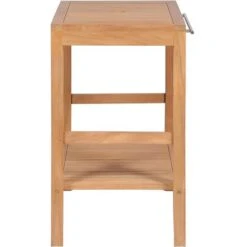 Nova Mobile Per Lavabo In Legno Massello Di Teak E Acciaio Mobile Bagno Vari Dimensioni Dimensioni : 74 X 45 X 75 Cm -Villeroyit Negozio 32201583 4