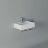 Ceramica Alice Lavabo Hide Sospeso Cm. 50x35 Rettangolare In Ceramica Bianco