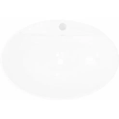 Nova Lavabo In Ceramica Lusso Ovale Foro Di Scarico Foro Rubinetto Vari Colori Colore : BIANCO -Villeroyit Negozio 34346249 3
