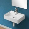 Lavabo Sospeso Rettangolare 50x42 Cm In Ceramica Bianco Lucido -Villeroyit Negozio 34720170 1