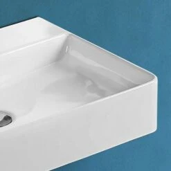 Lavabo Sospeso Rettangolare 50x42 Cm In Ceramica Bianco Lucido -Villeroyit Negozio 34720170 3