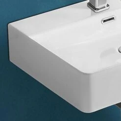 Lavabo Sospeso Rettangolare 50x42 Cm In Ceramica Bianco Lucido -Villeroyit Negozio 34720170 4
