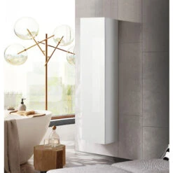 Colonna Da Bagno Sospesa, Bianco Lucido