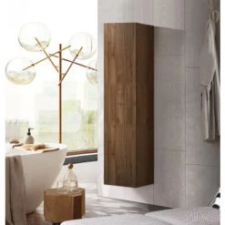 Colonna Da Bagno Sospesa, Noce Dark