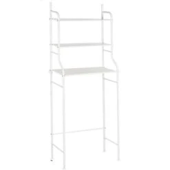 Scaffale Bagno Lavatrice 155x65x25 3 Ripiani Mobile Appoggio Bianco Salvaspazio -Villeroyit Negozio 36851870 3